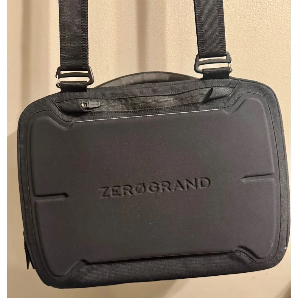 Cole Haan ZERØGRAND Attache Case Black Laptop Briefcase Work Business Bag